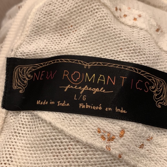 Free People Romantic collection size L gorgeous top with laces up sleeves - Picture 5 of 7